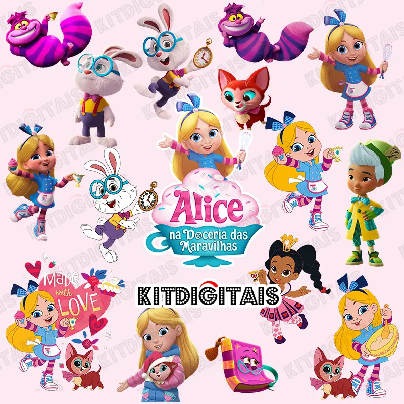 Kit Digital Alice na Doceria das Maravilhas