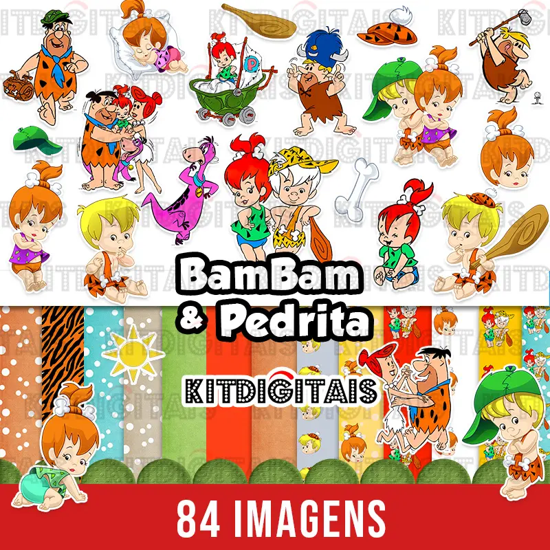 kit Digital BamBam e Pedrita