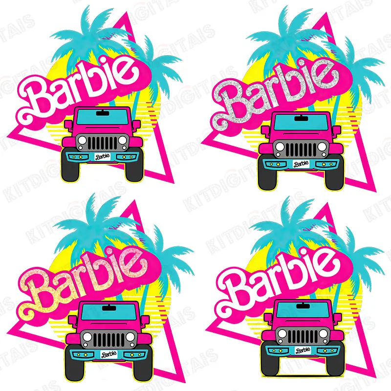 Barbie Offroad 4x4 Carro Conversível Rosa Barbi Retro