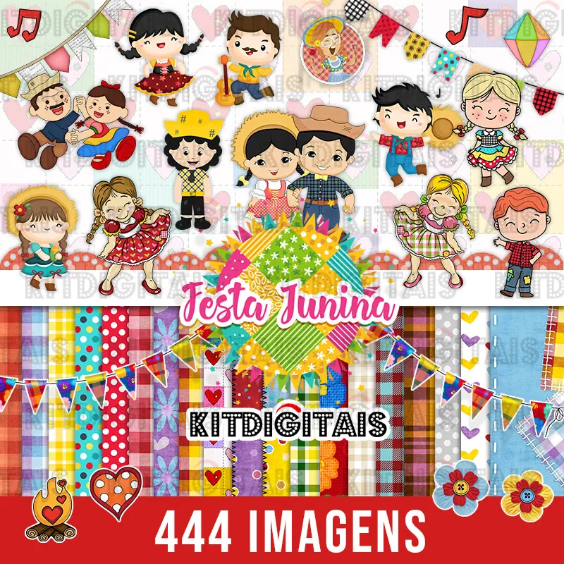 Kit Digital Festa Junina Kit Digital Festa Junina