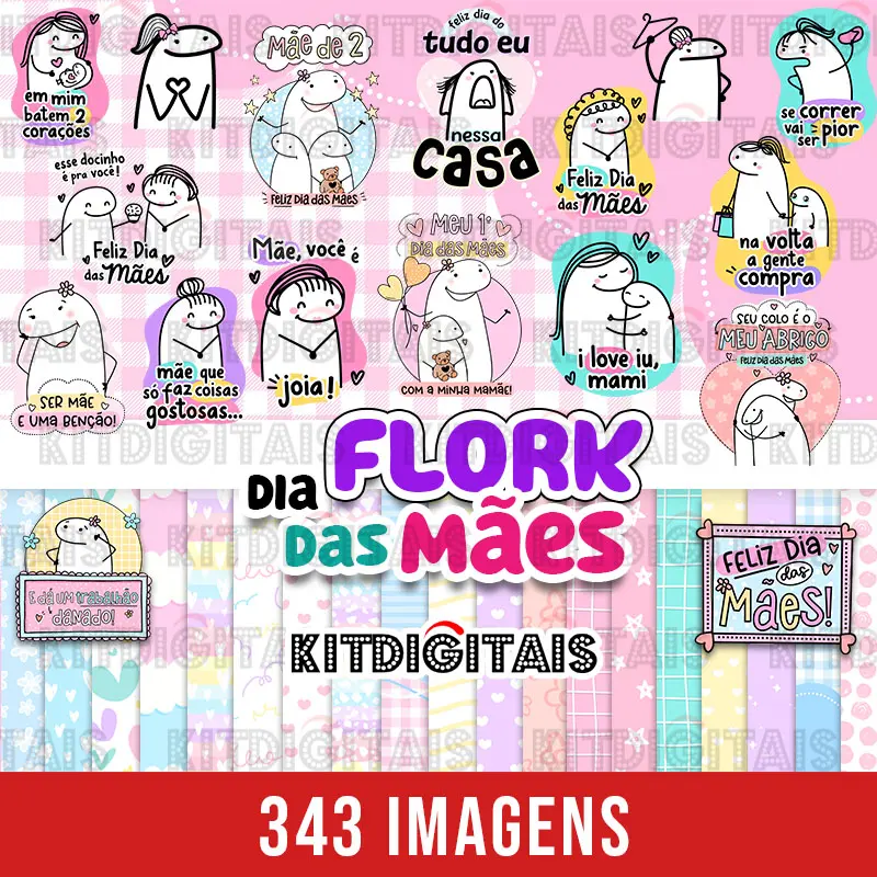 Kit Digital Flork Dia das Mãe