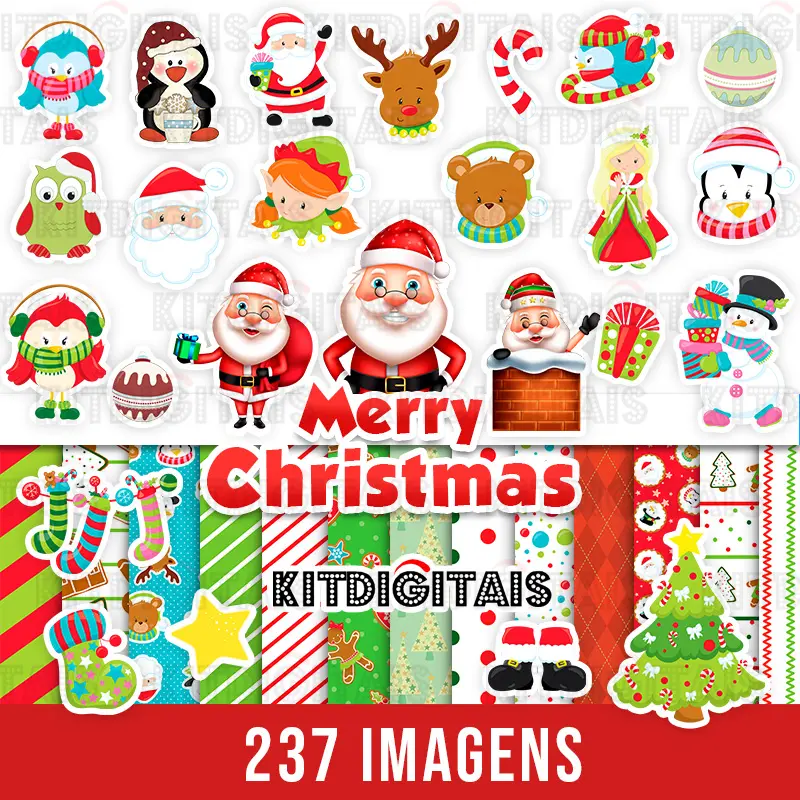 kit Digital Merry Christmas
