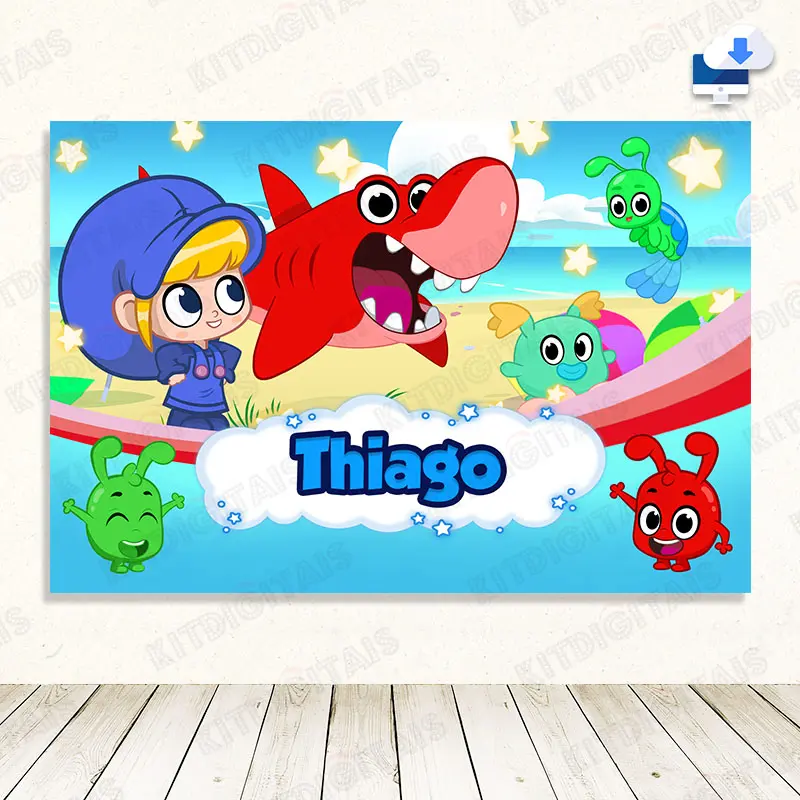 Morphle Painel Digital Aniversário com Nome Mod2