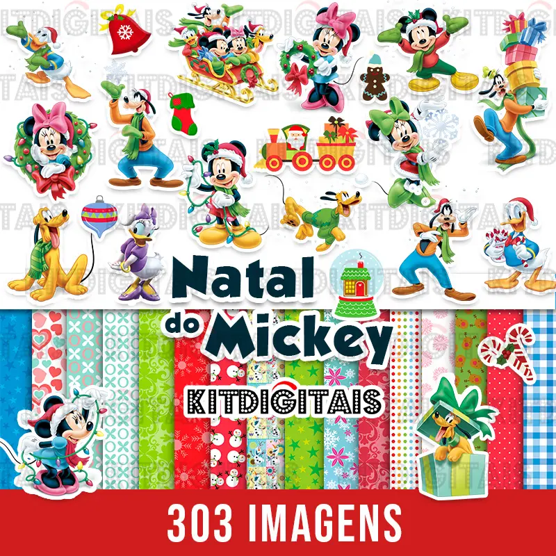 kit Digital Natal do Mickey