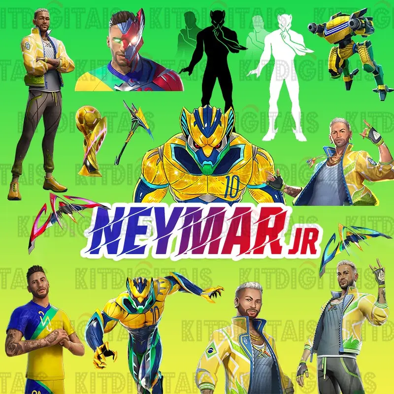 kit Digital Fortnite Mech Arena Neymar jr