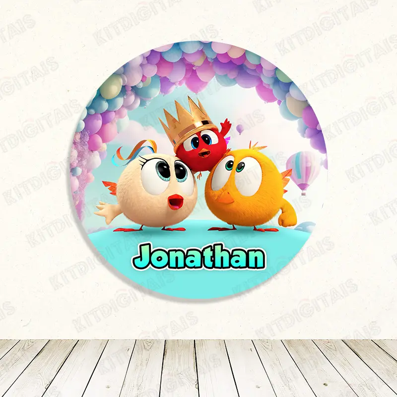 Onde Está Chicky Painel Digital Redondo com Nome 