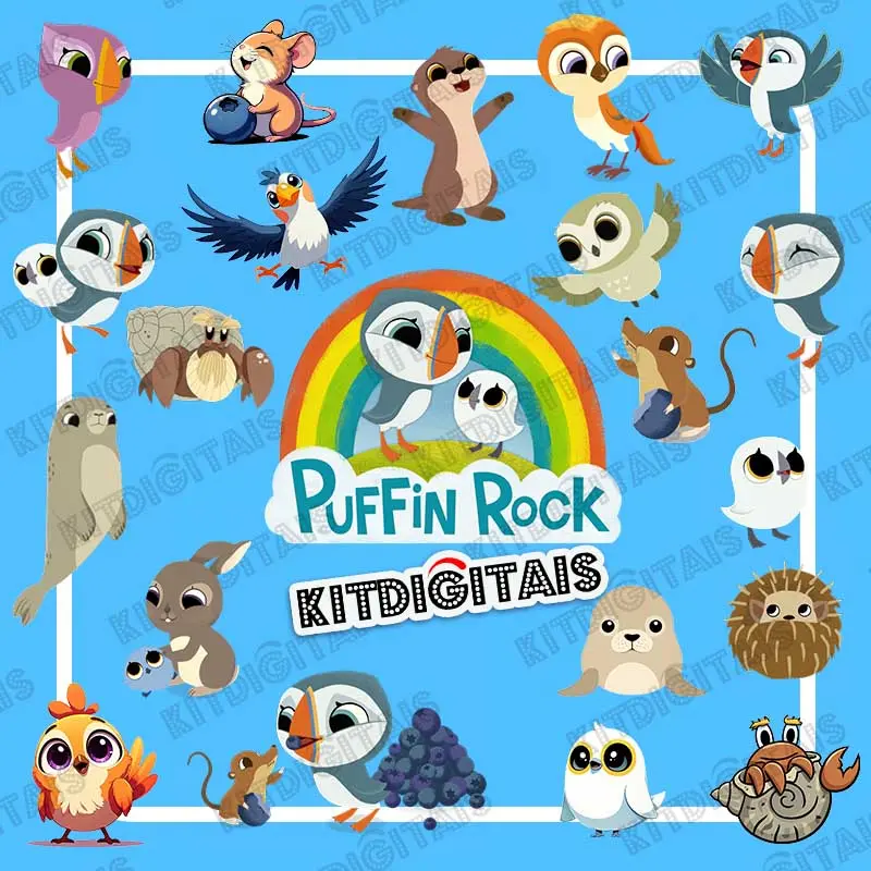 Kit Digital Puffin Rock Png