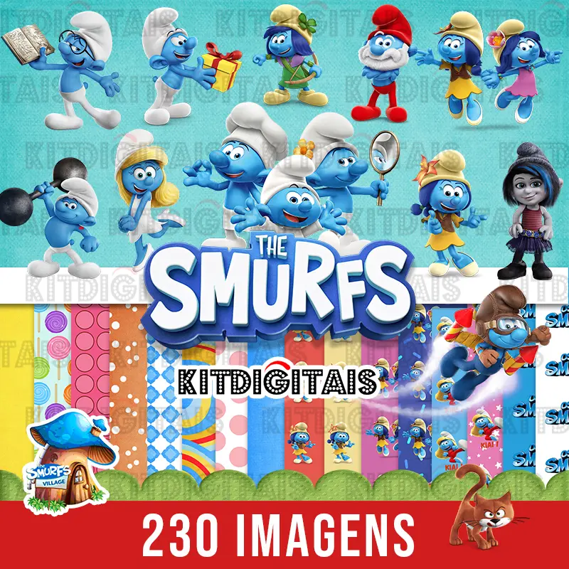 Kit Digital Smurfs