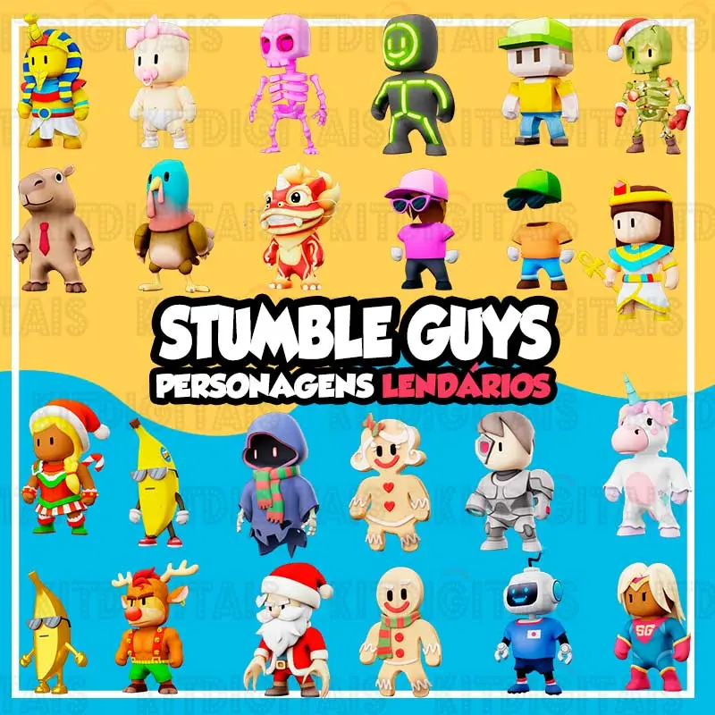 Kit Digital Stumble Guys Png Lendários 3.0