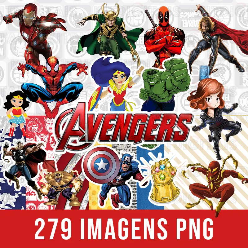 KIT Digital Vingadores Marvel