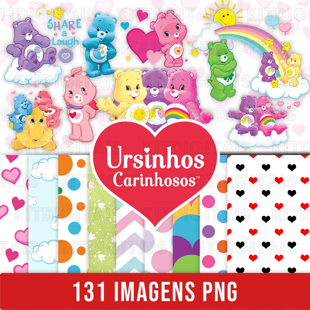 Kit Digital Ursinho Carinhosos