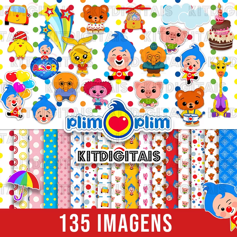 Palhaço Plim Plim Kit Digital
