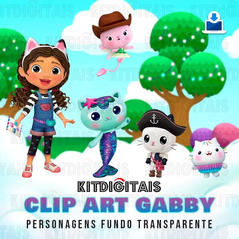 Clip Art Gabby Dollhouse