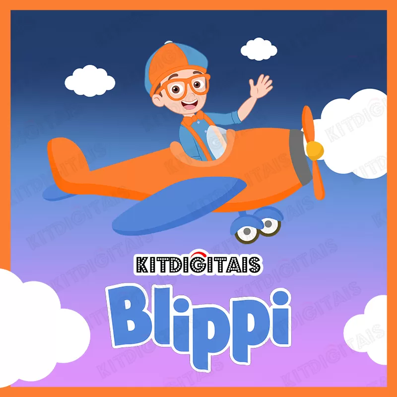 Blippi Png Plane Arquivo Digital