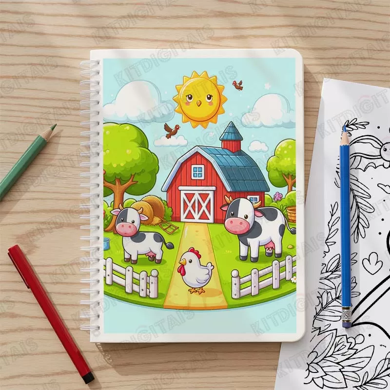 Fazendinha para colorir