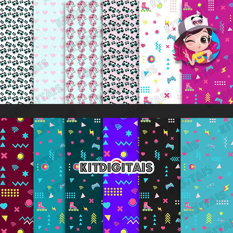 Luluca Game Kit Papeis Digitais