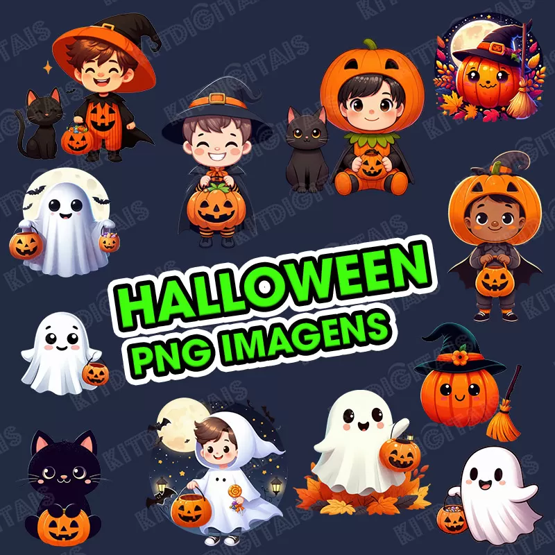 Halloween Png Meninos