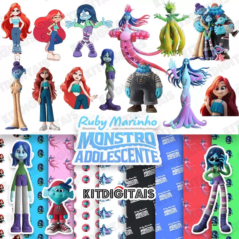 Ruby Marinho Monstro Adolescente Png