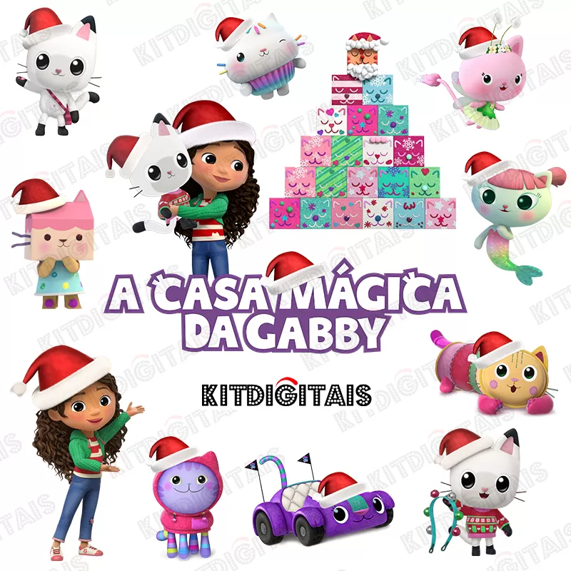 Gabby dollhouse Christmas Png