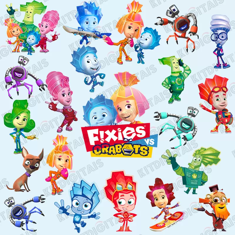 Kit Digital Fixies Crabots Png