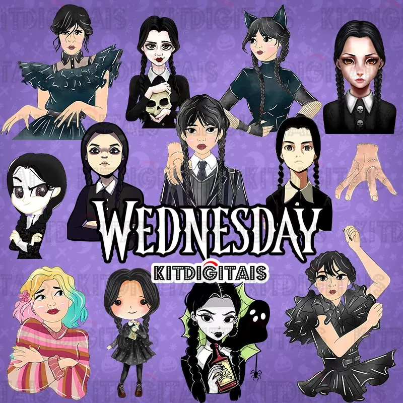 Wednesday Clipart Addams Vandinha