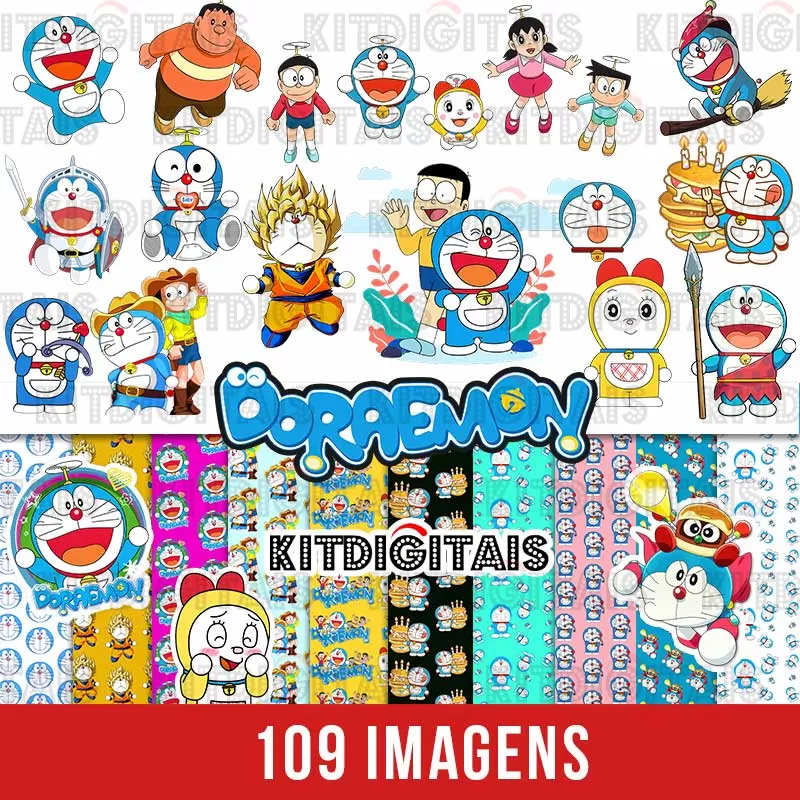 kit Digital Doraemon Clipart