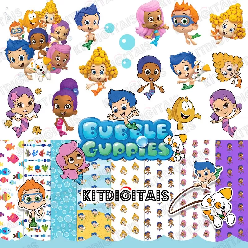 Kit Digital Bubble Guppies