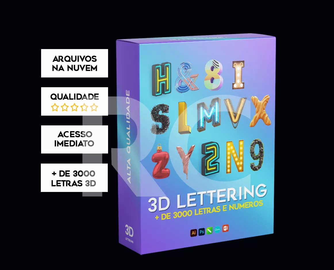 Letras 3D Arquivo Digital