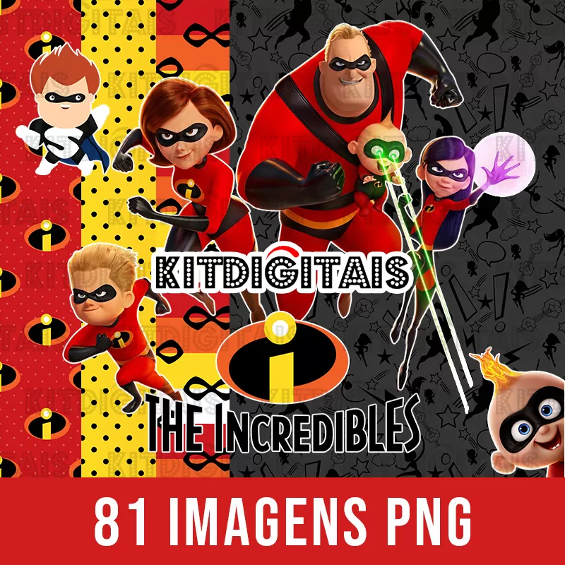 Kit Digital Os Incríveis 