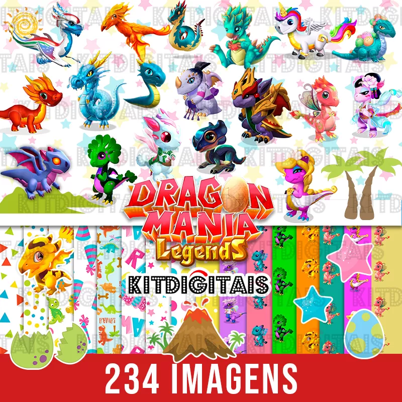 Kit Digital Dragon Mania Legends