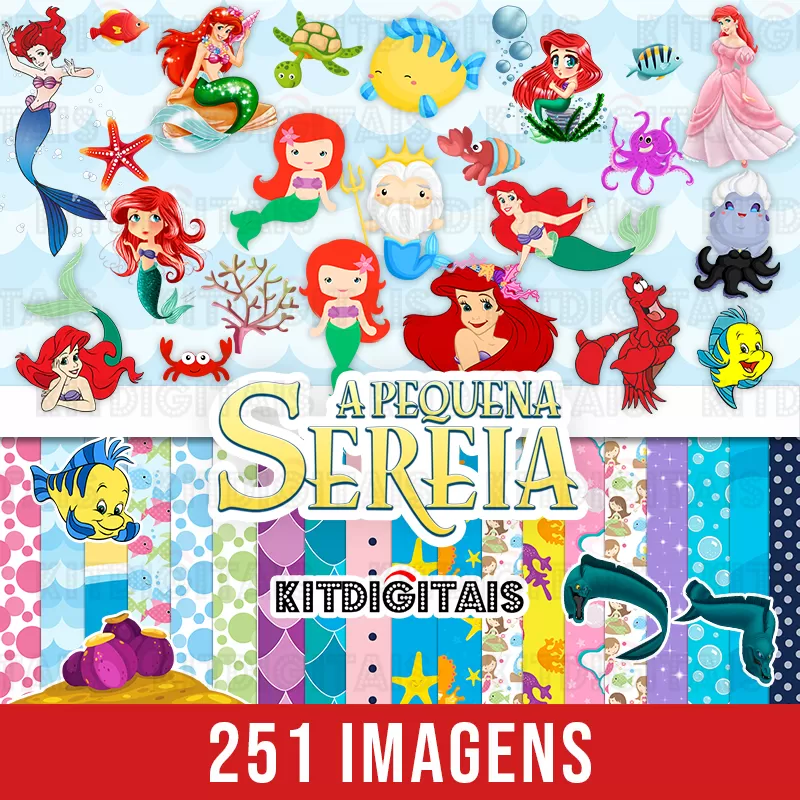Kit Digital A Pequena Sereia