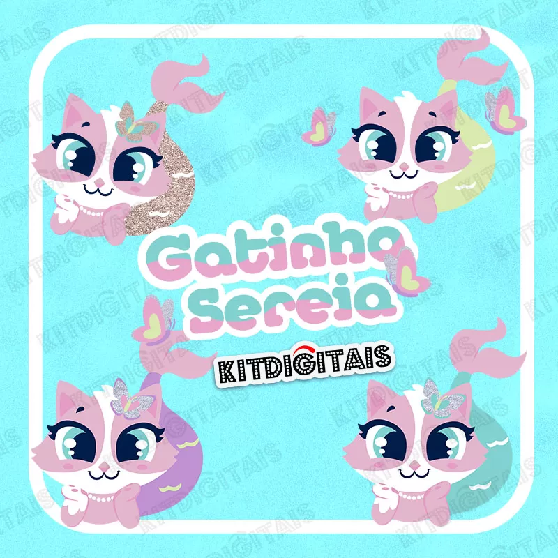 Gatinha Sereia Kawaii Puket