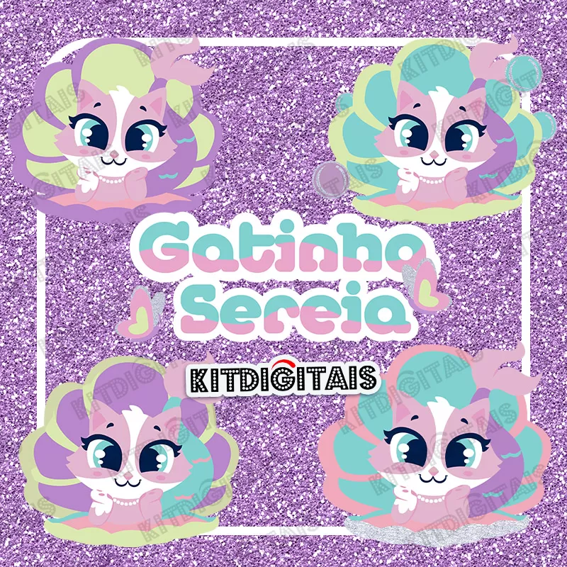 Gatinha Sereia Kawaii Puket M2