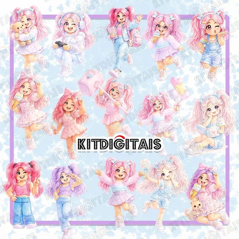 Roblox Meninas Png Aquarela