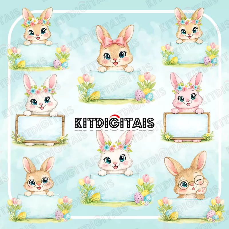 Coelhinho Páscoa Png Sublimação