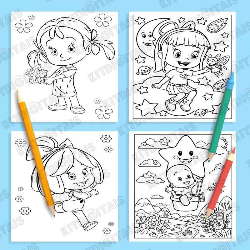 Miniatura 2 - Cleo e Cuquin Livro de Colorir Pdf